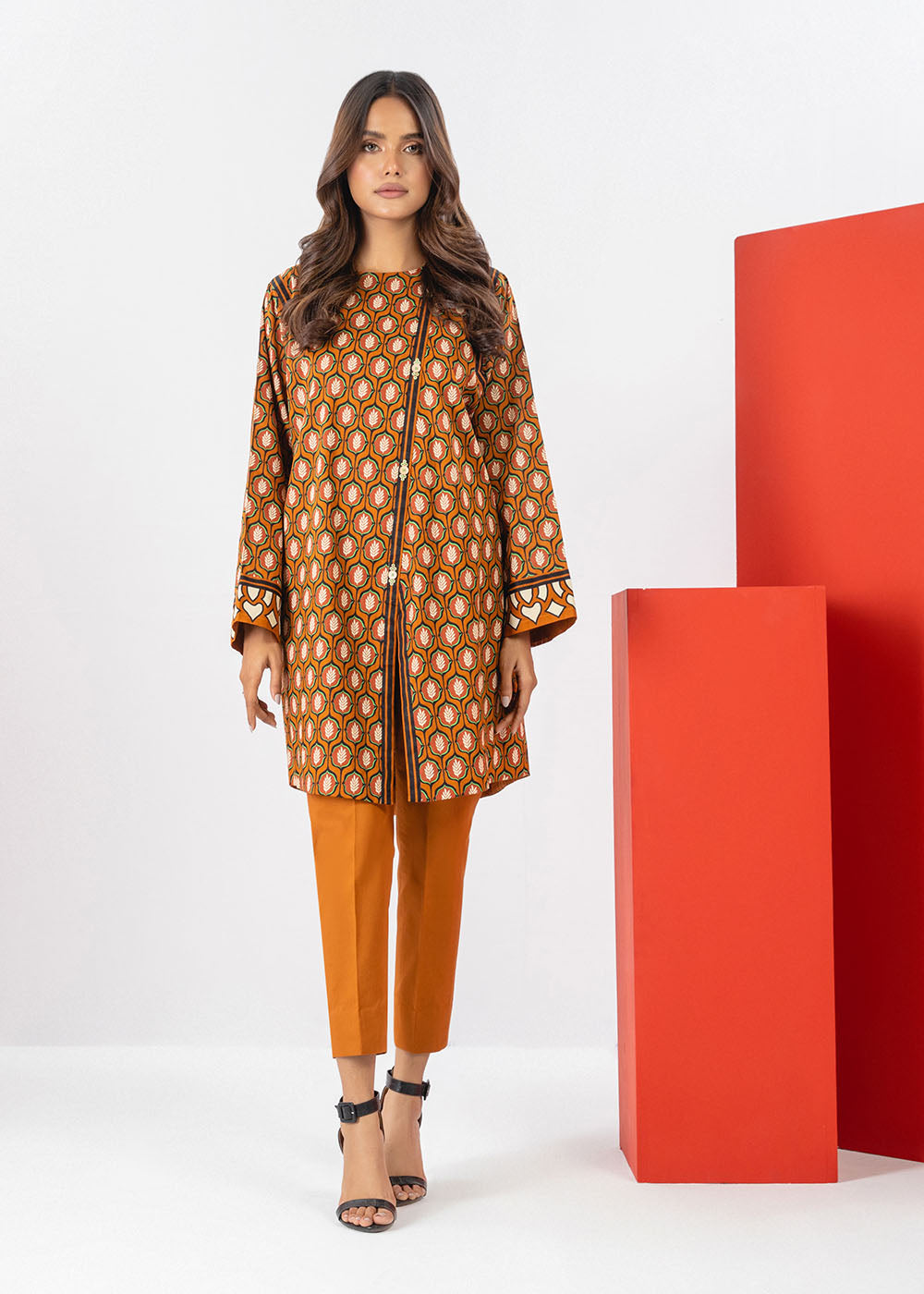 1 Pc Printed Cambric Shirt