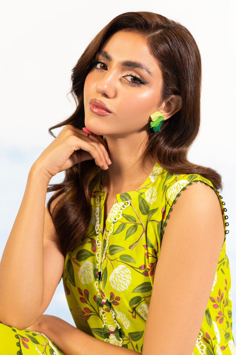 1 Pc Printed Silver Lawn Shirt