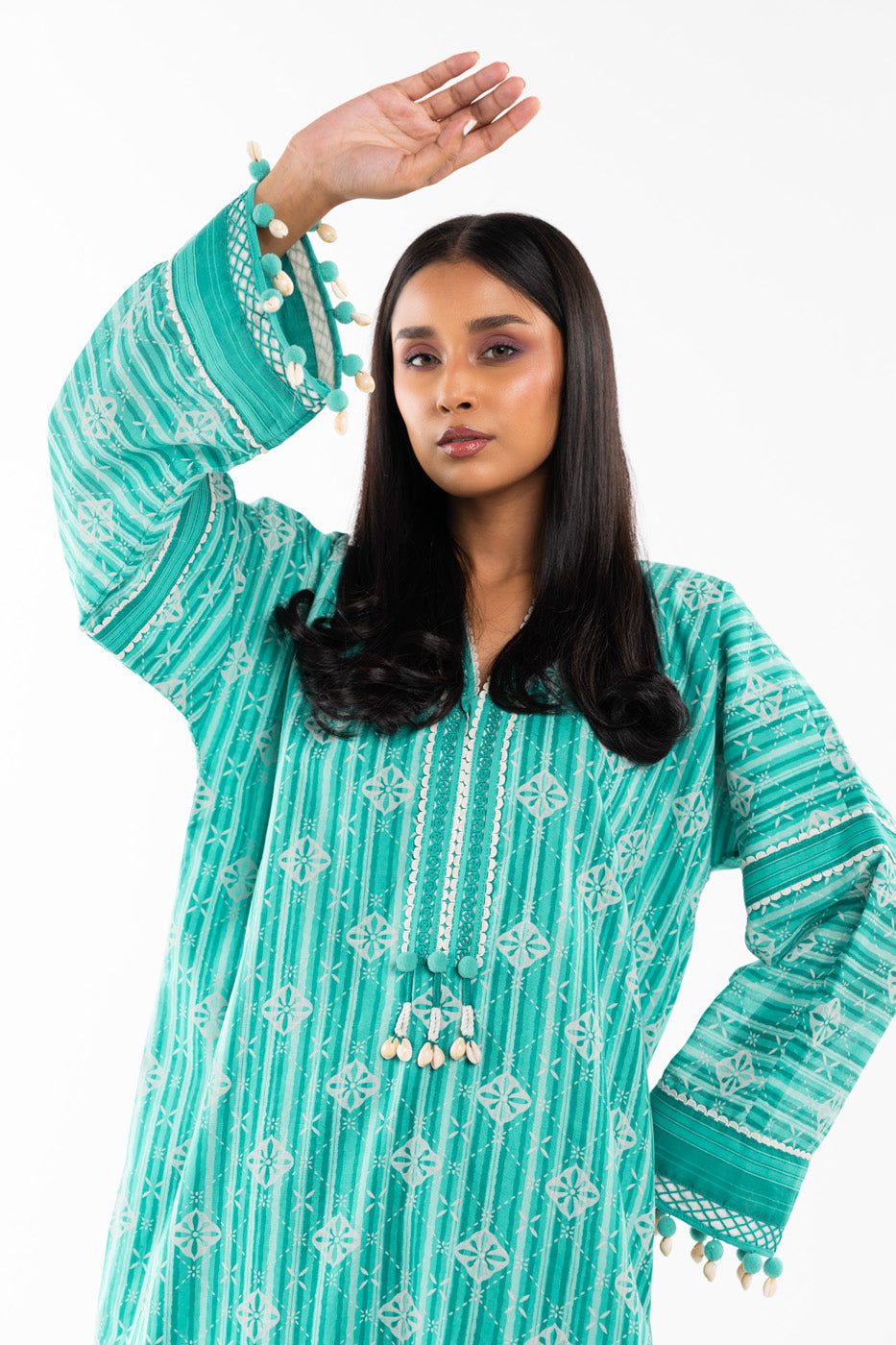 1 Pc Printed Lawn Shirt