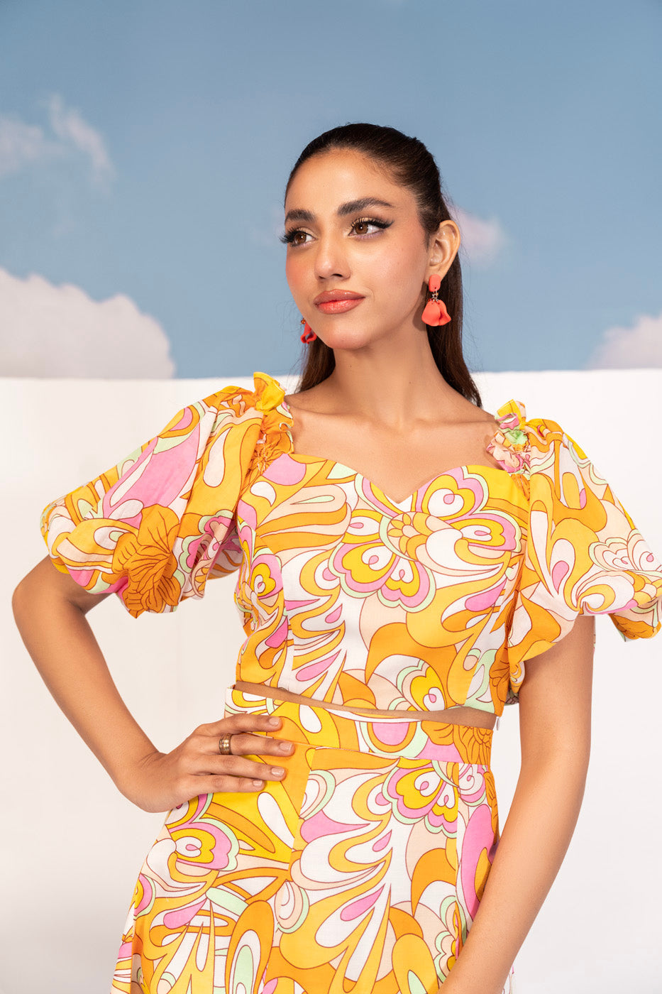 1 Pc Printed Silver Lawn Shirt