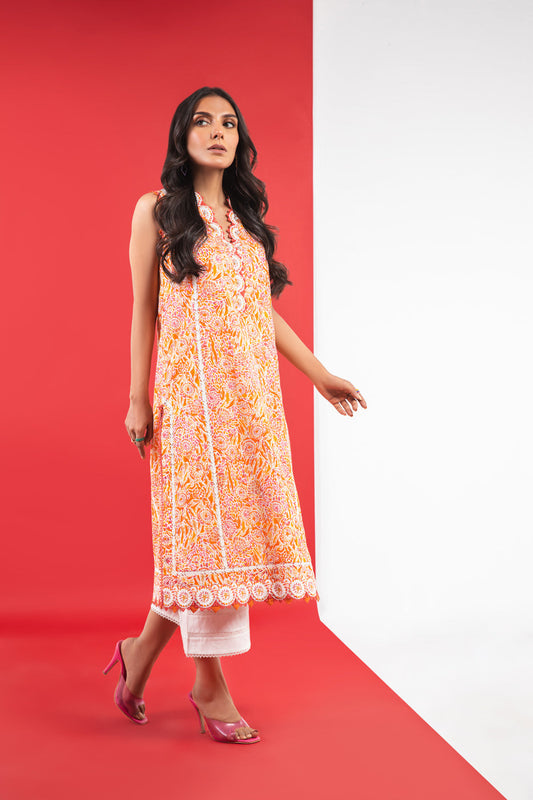 1 Pc Printed Lawn Shirt
