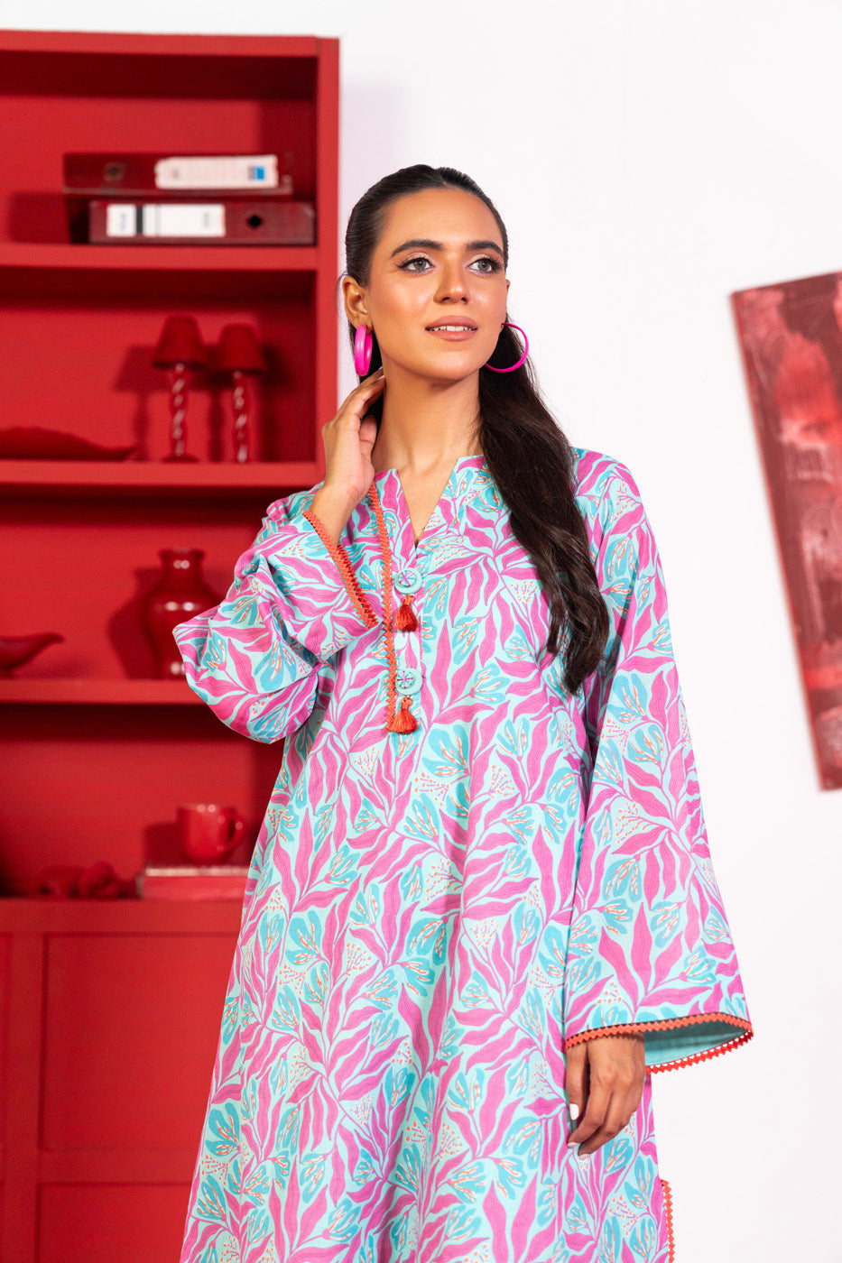 1 Pc Printed Lawn Shirt