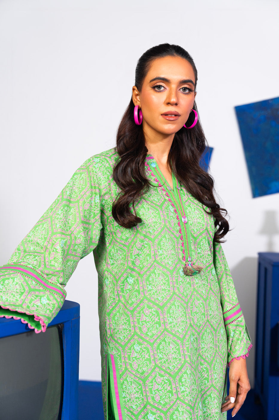 1 Pc Printed Lawn Shirt