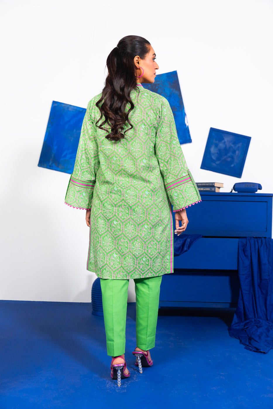 1 Pc Printed Lawn Shirt