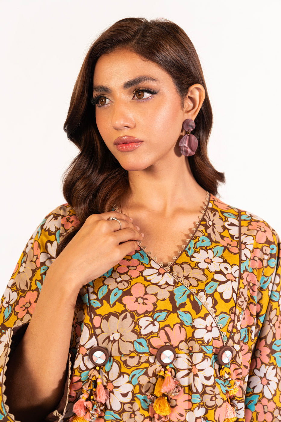 1 Pc Printed Silver Lawn Shirt