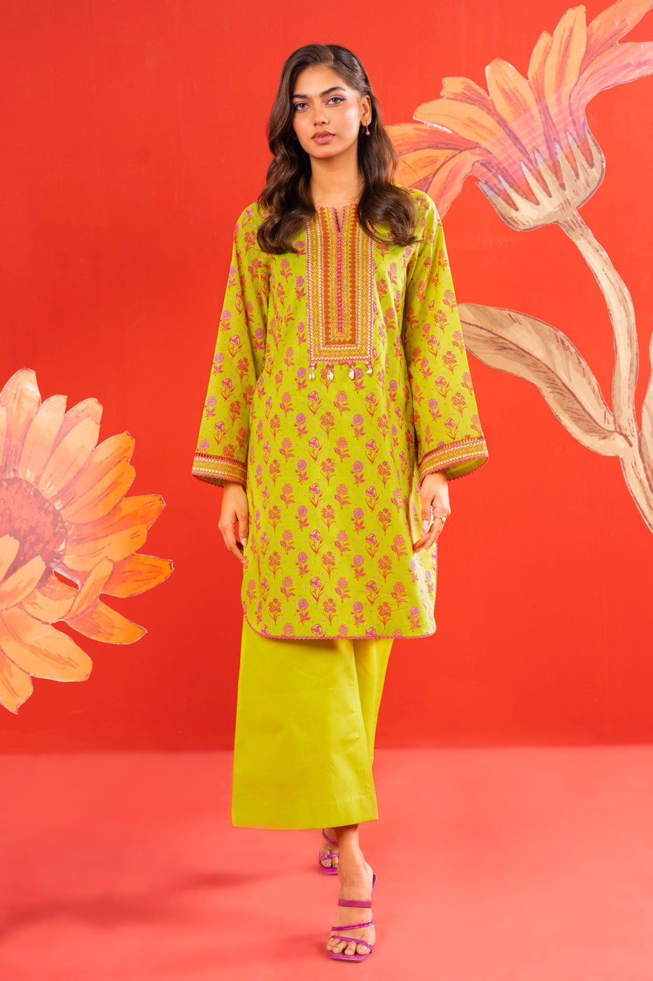 1 Pc Printed Lawn Shirt
