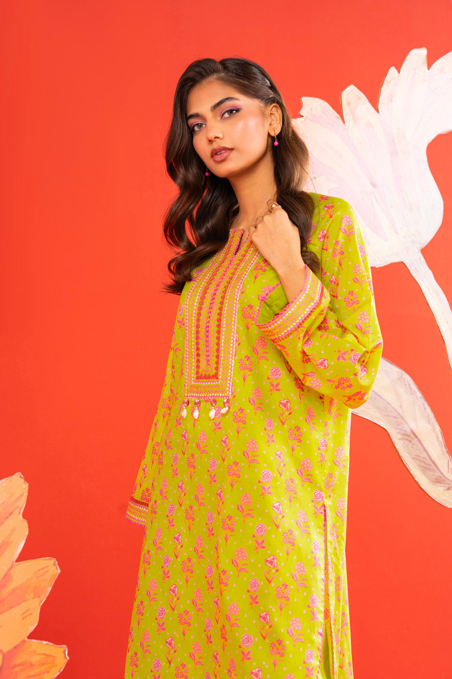 1 Pc Printed Lawn Shirt