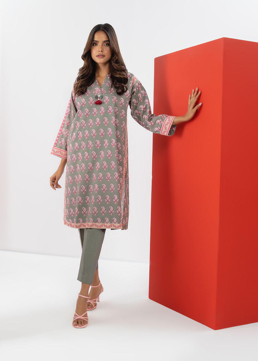 1 Pc Printed Cambric Shirt