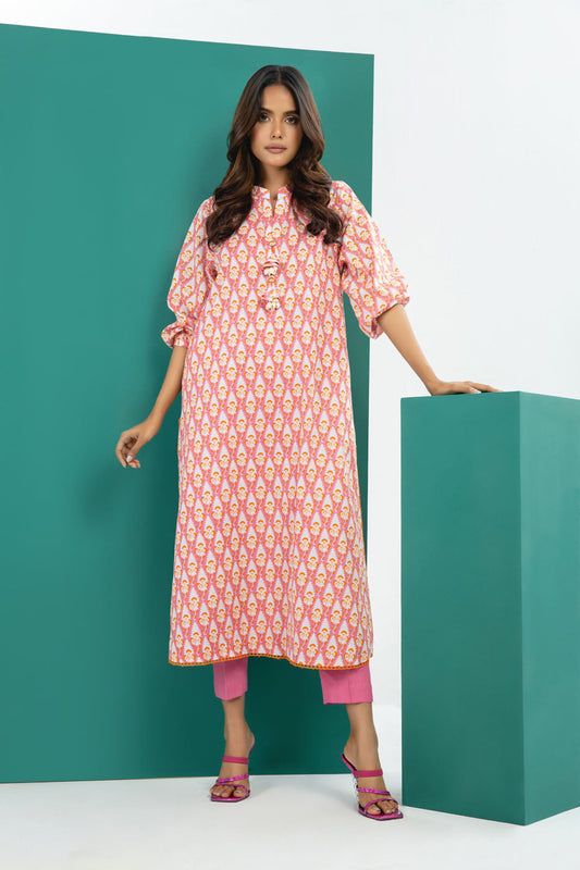 1 Pc Printed Cambric Shirt