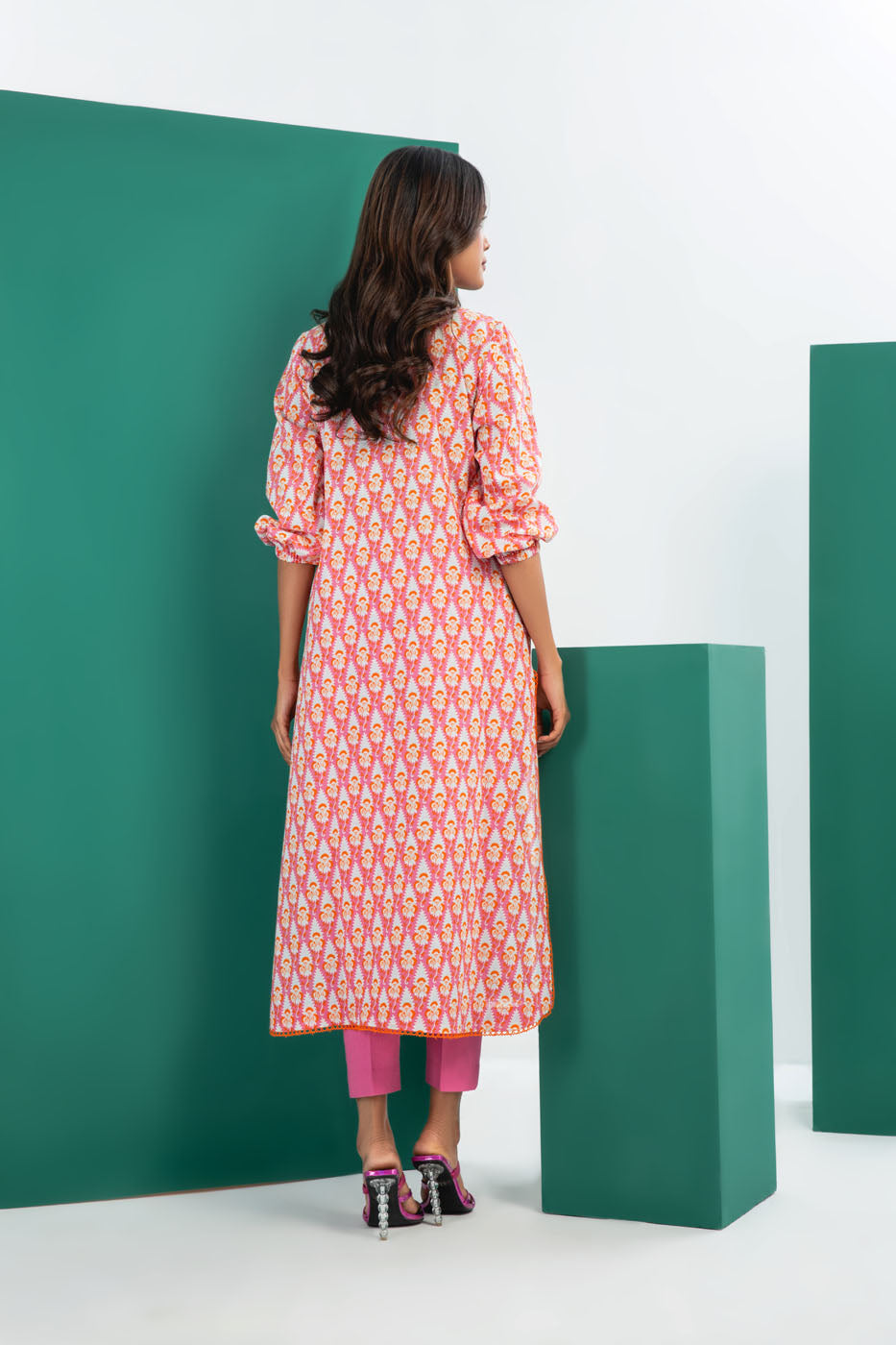 1 Pc Printed Cambric Shirt