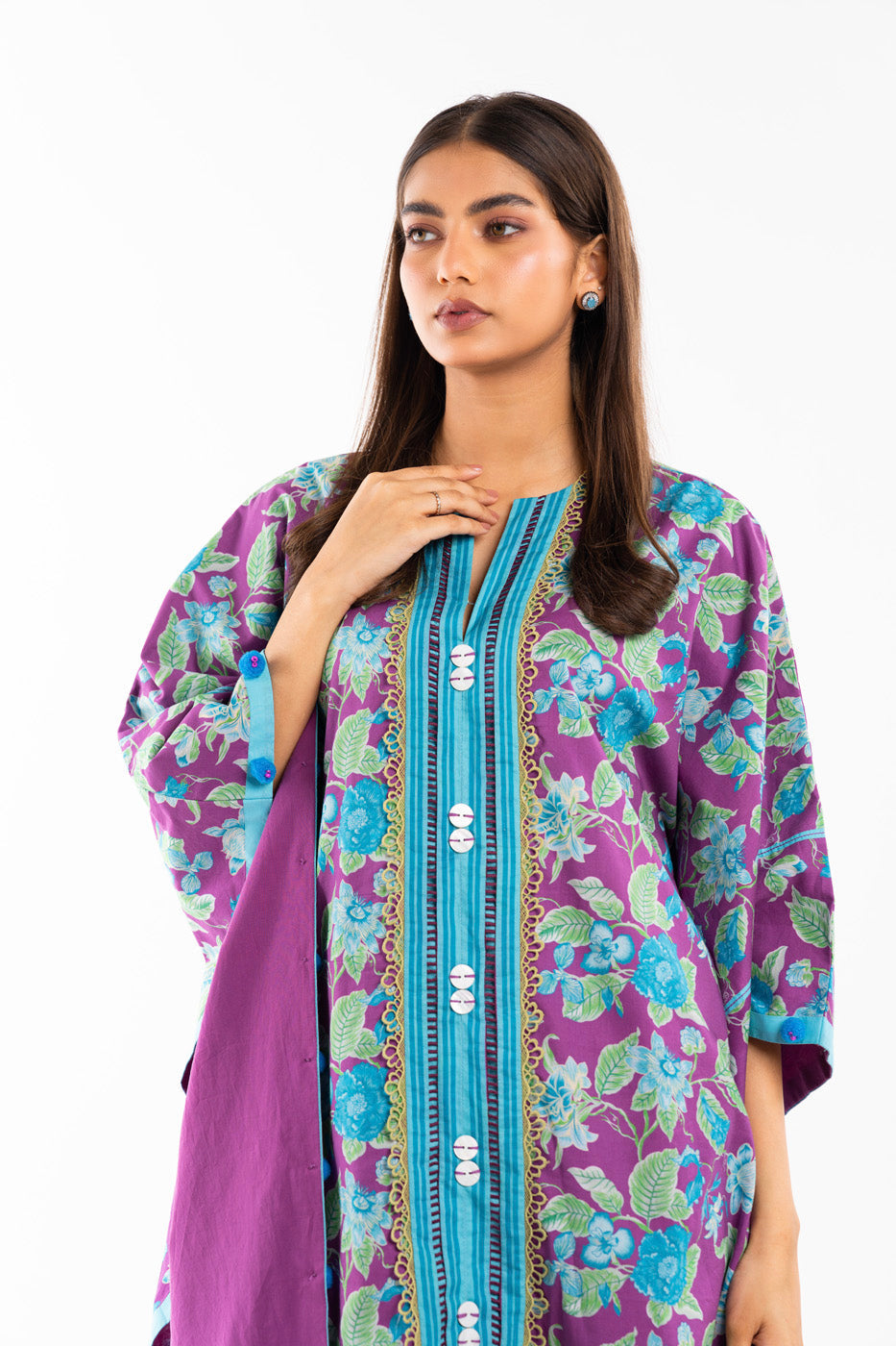 1 Pc Printed Lawn Shirt