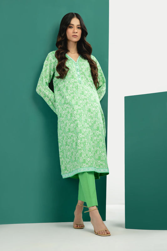 1 Pc Printed Cambric Shirt
