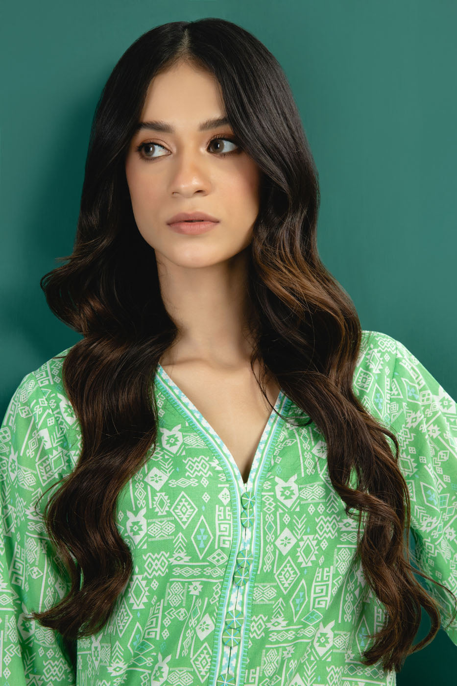1 Pc Printed Cambric Shirt