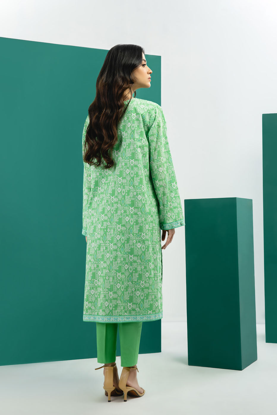 1 Pc Printed Cambric Shirt