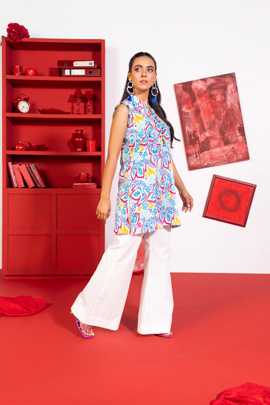 1 Pc Printed Lawn Shirt