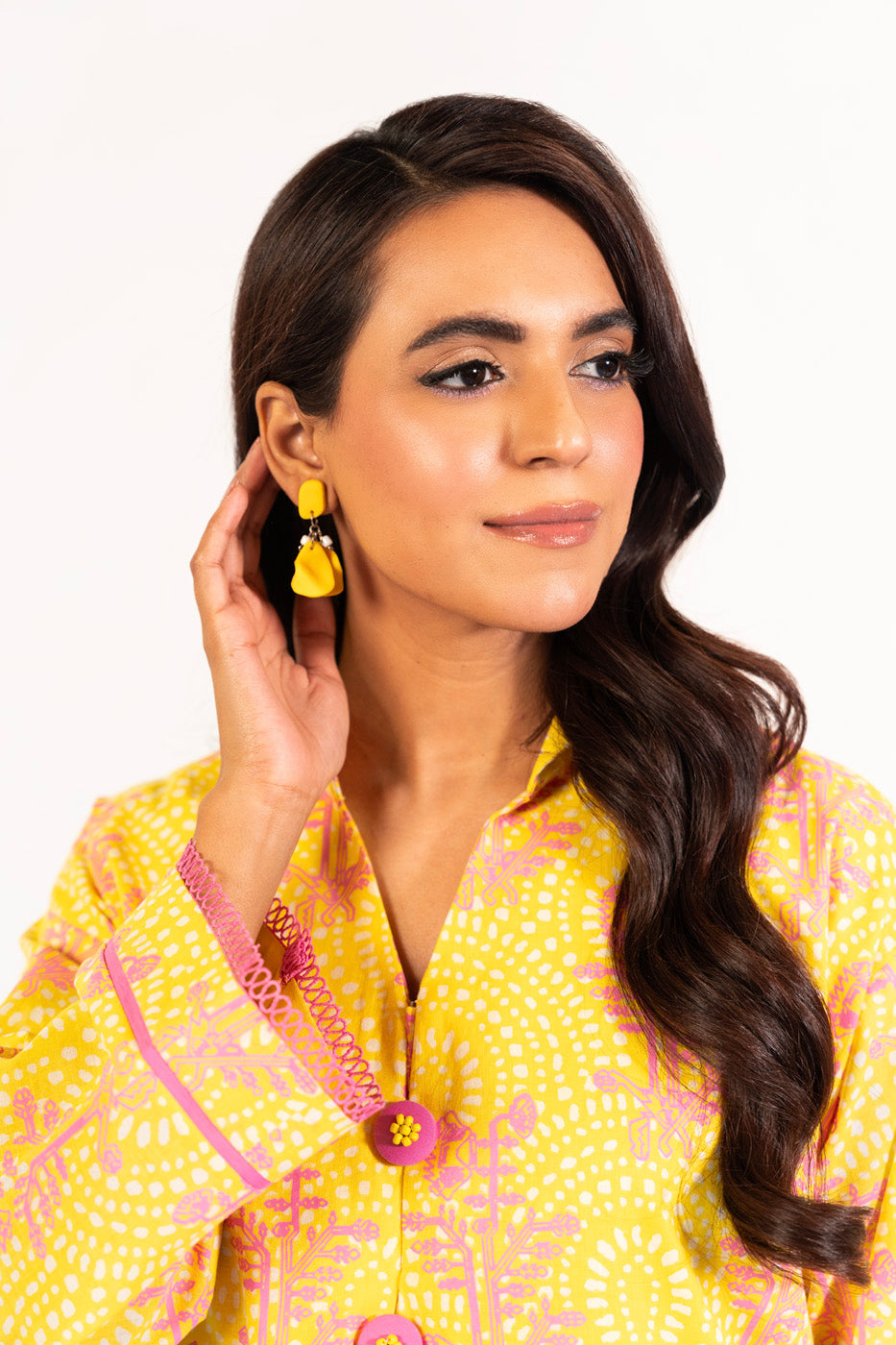 1 Pc Printed Silver Lawn Shirt