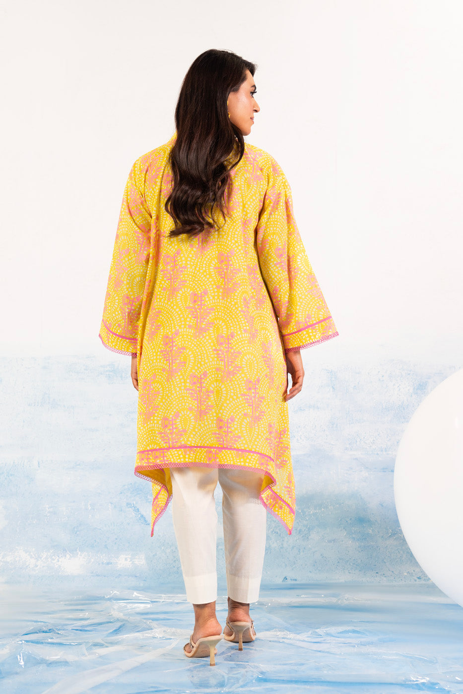 1 Pc Printed Silver Lawn Shirt