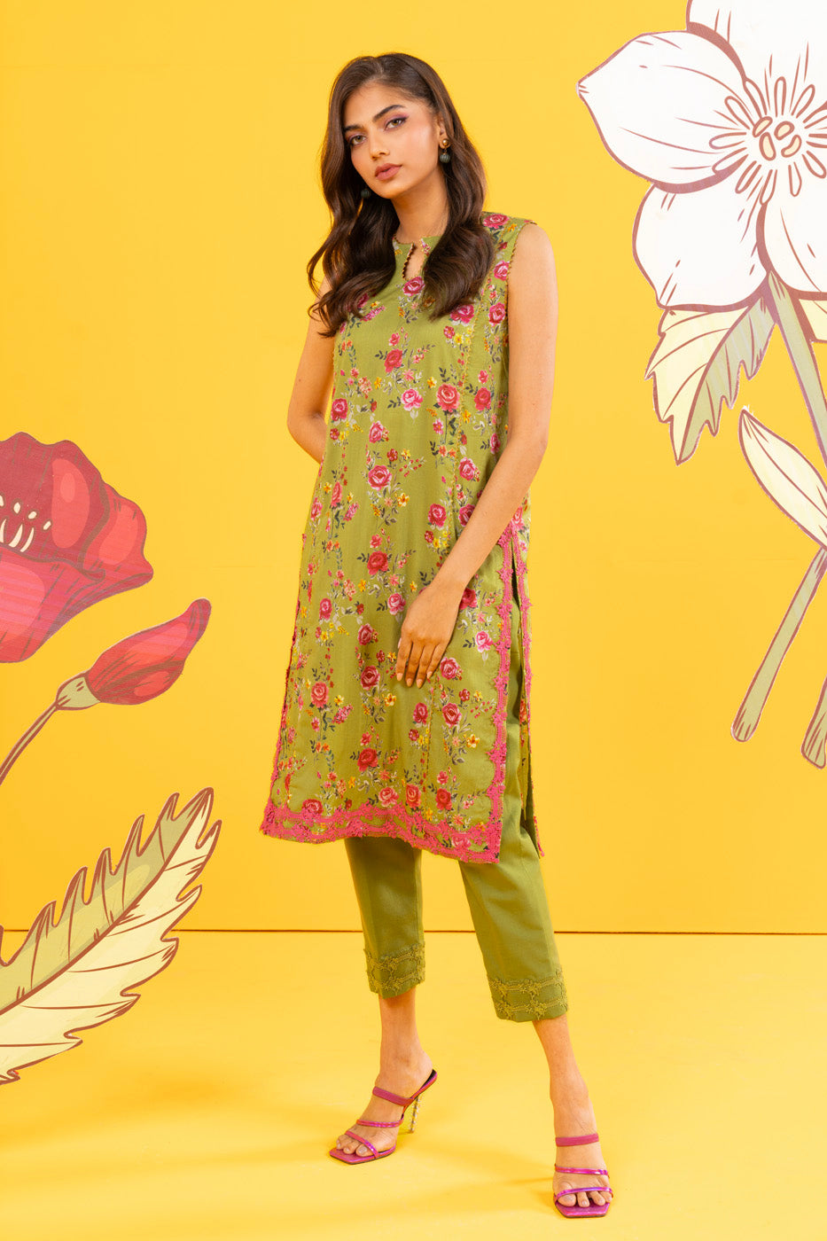 1 Pc Printed Lawn Shirt