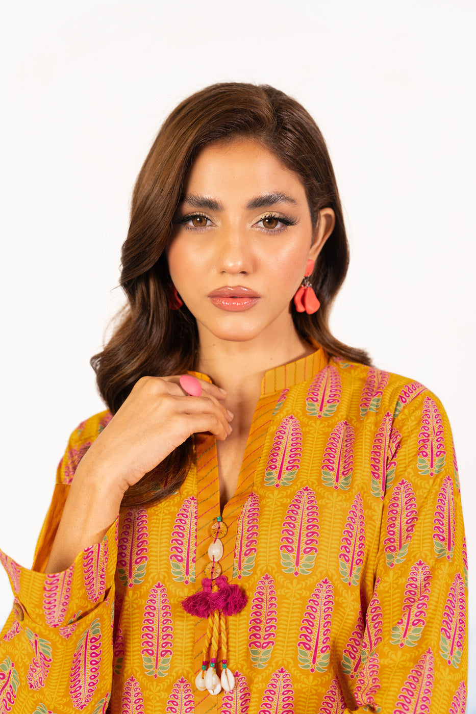 1 Pc Printed Silver Lawn Shirt