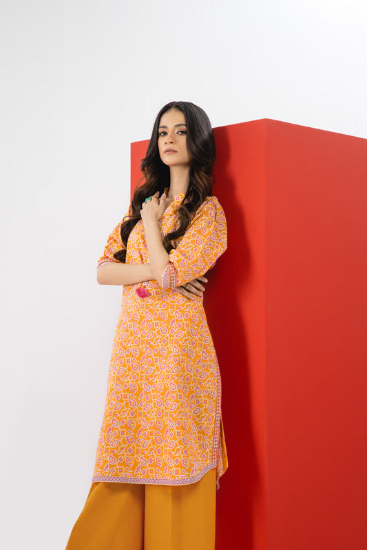 1 Pc Printed Cambric Shirt