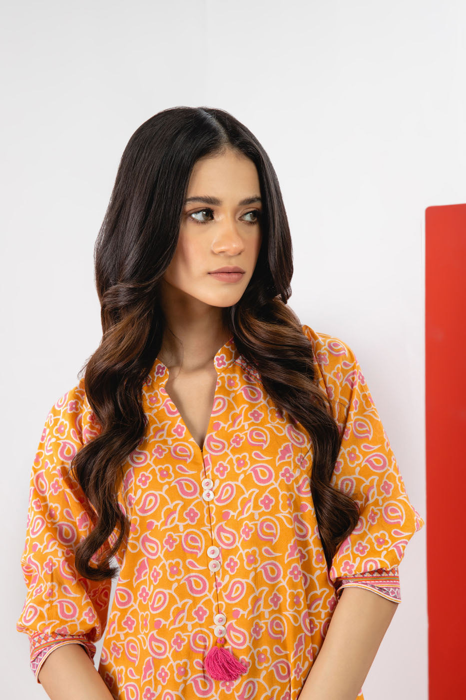 1 Pc Printed Cambric Shirt