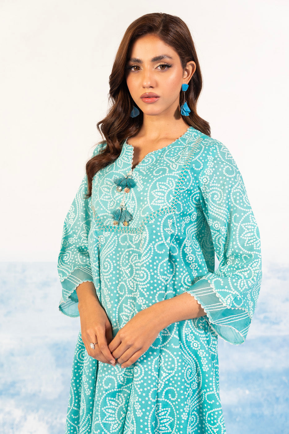 1 Pc Printed Silver Lawn Shirt