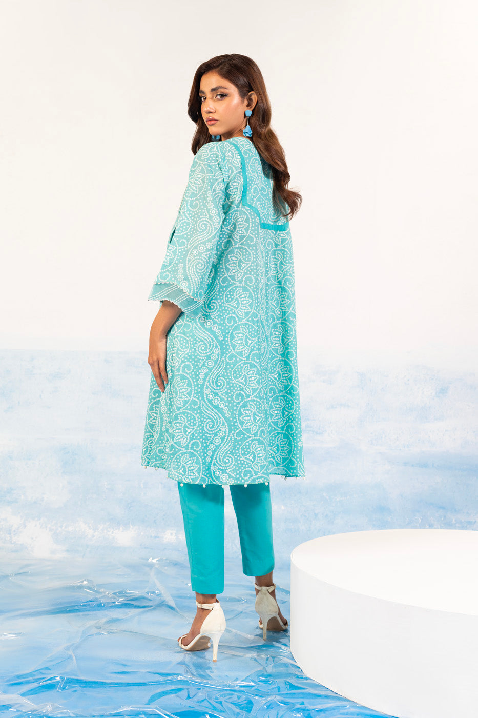 1 Pc Printed Silver Lawn Shirt