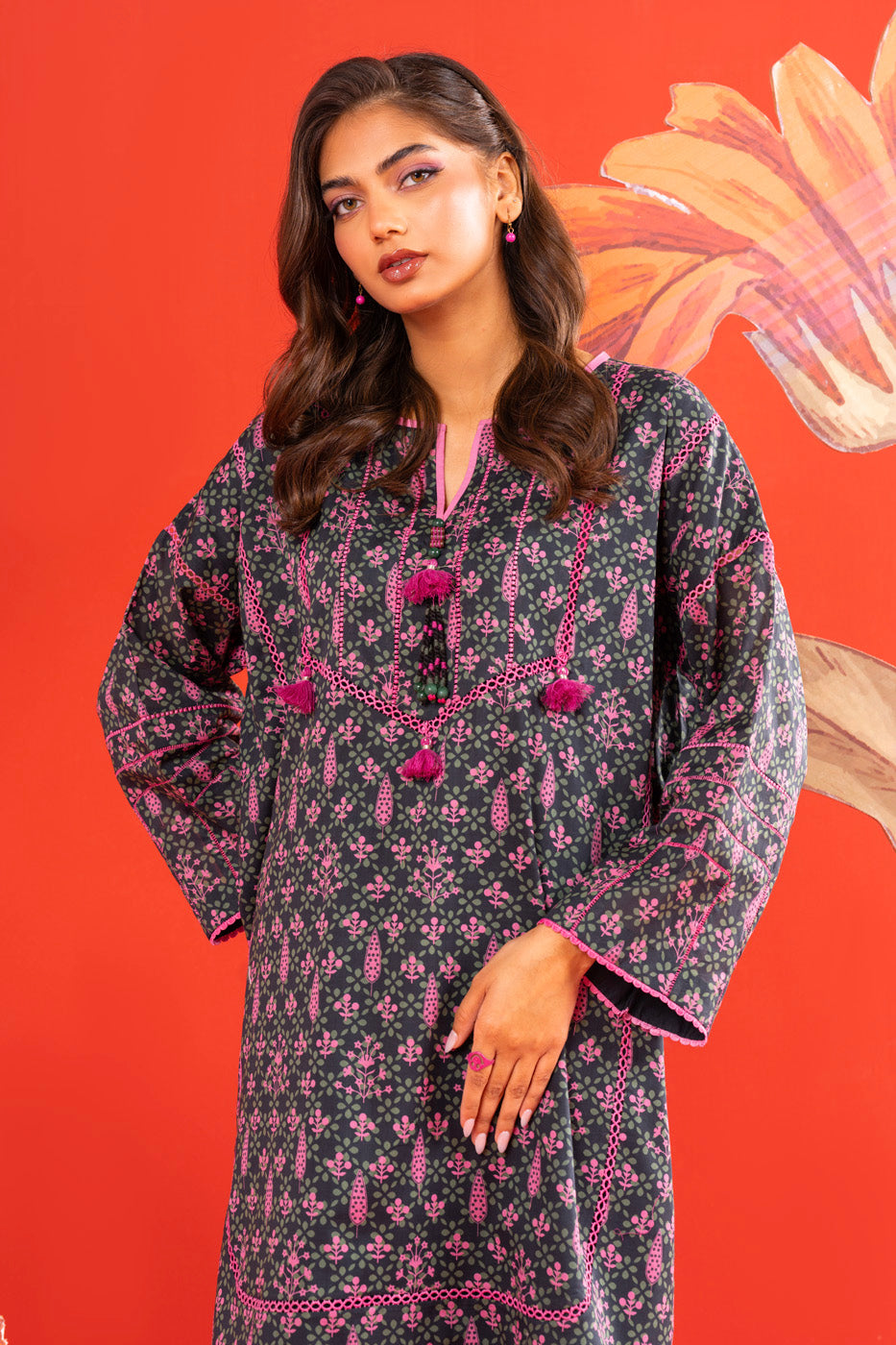 1 Pc Printed Lawn Shirt