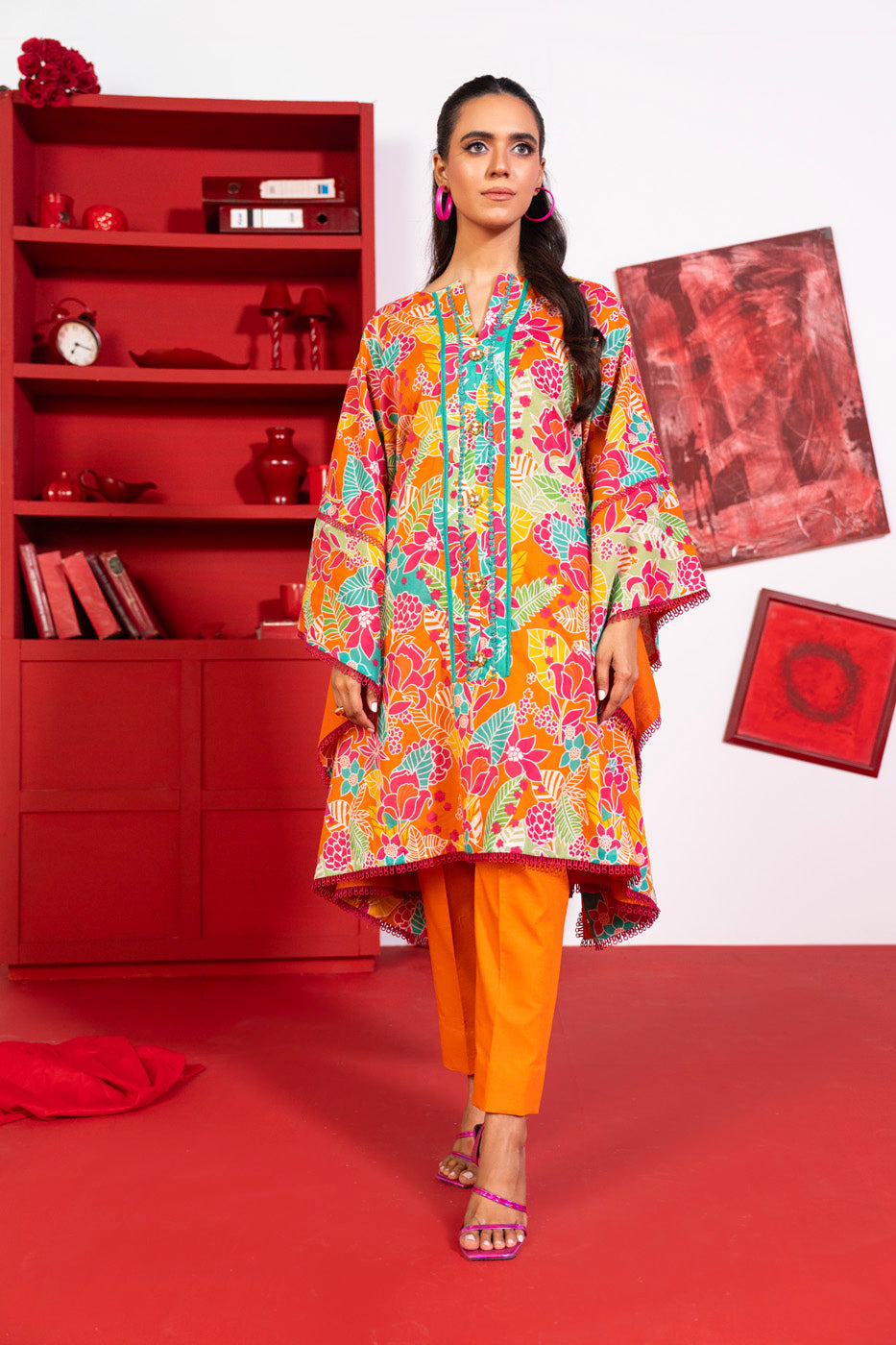 1 Pc Printed Lawn Shirt