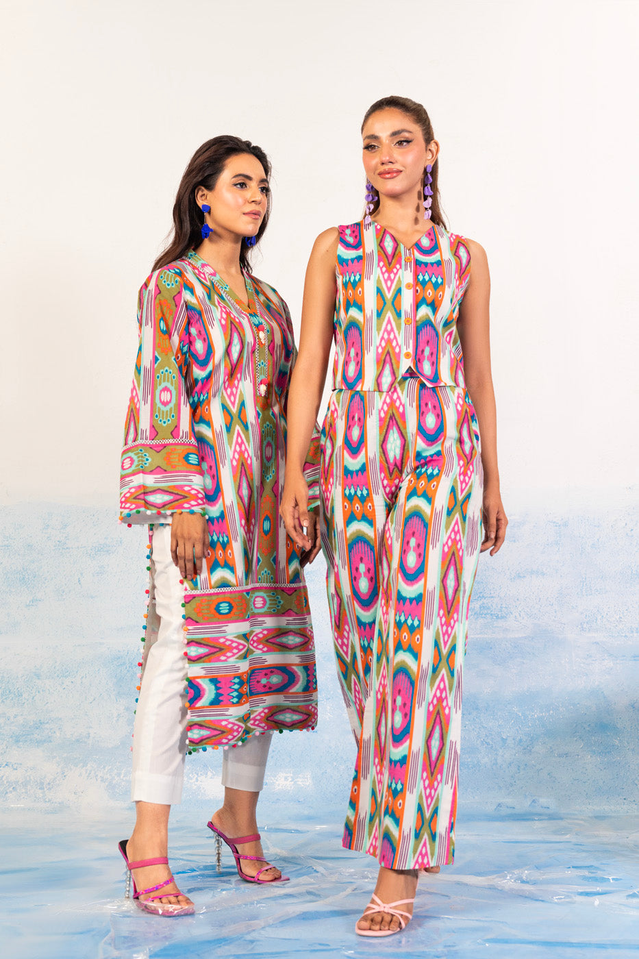 1 Pc Printed Silver Lawn Shirt