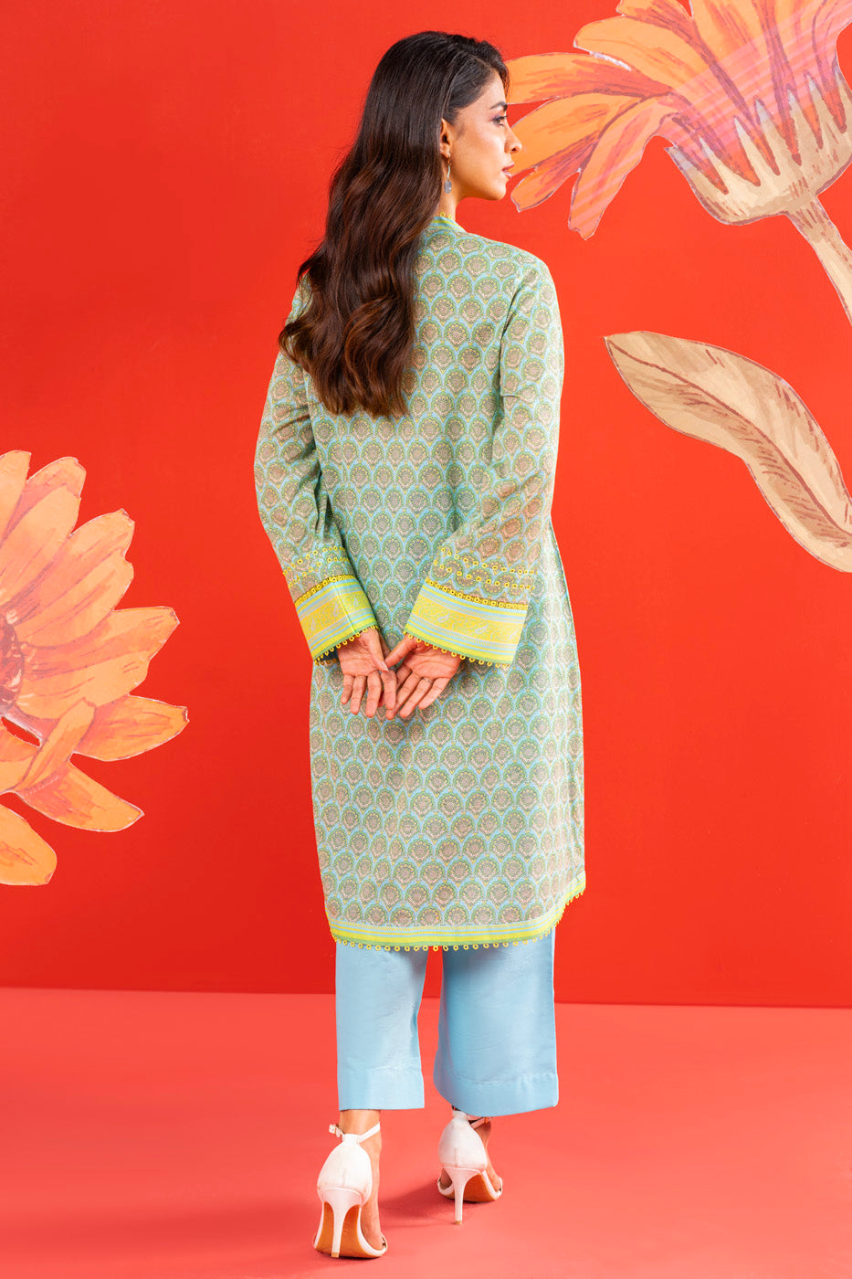 1 Pc Printed Lawn Shirt