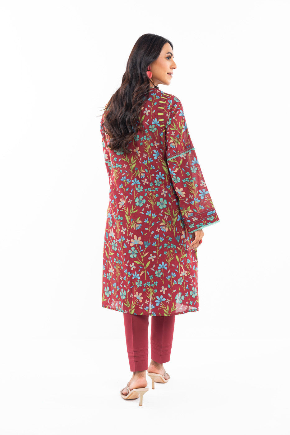 1 Pc Printed Silver Lawn Shirt