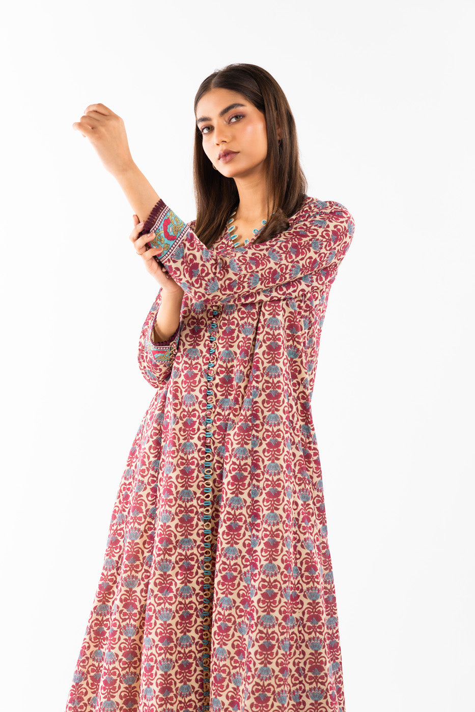 1 Pc Printed Lawn Shirt