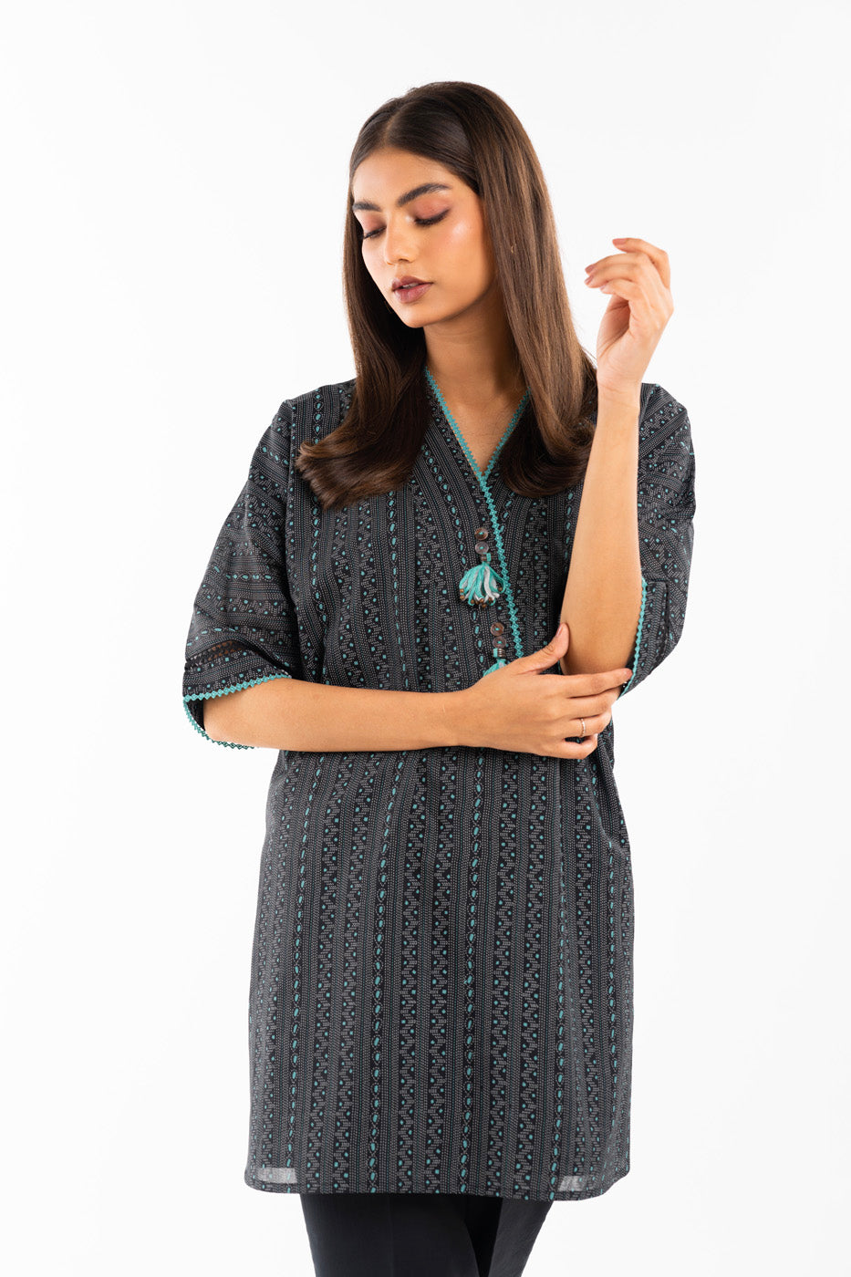 1 Pc Printed Lawn Shirt