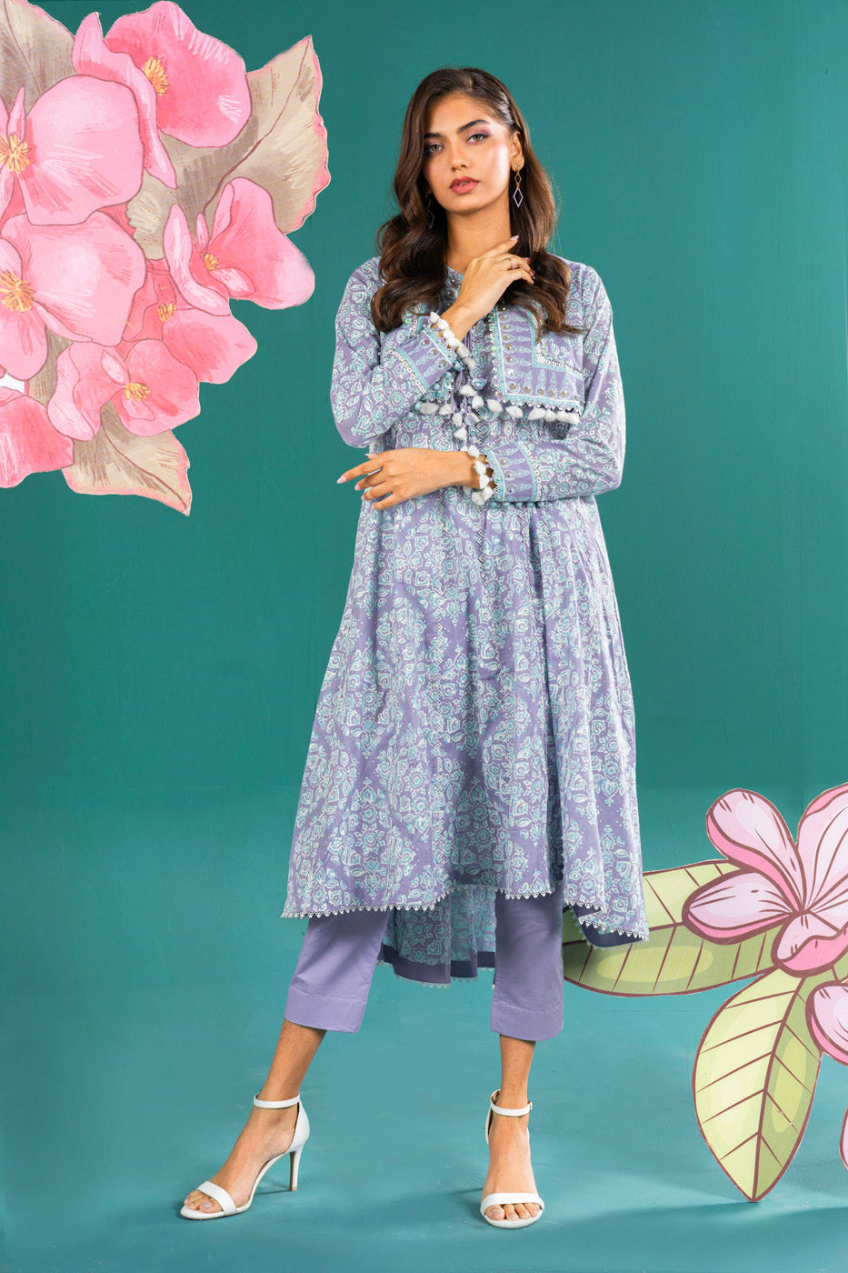 1 Pc Printed Lawn Shirt