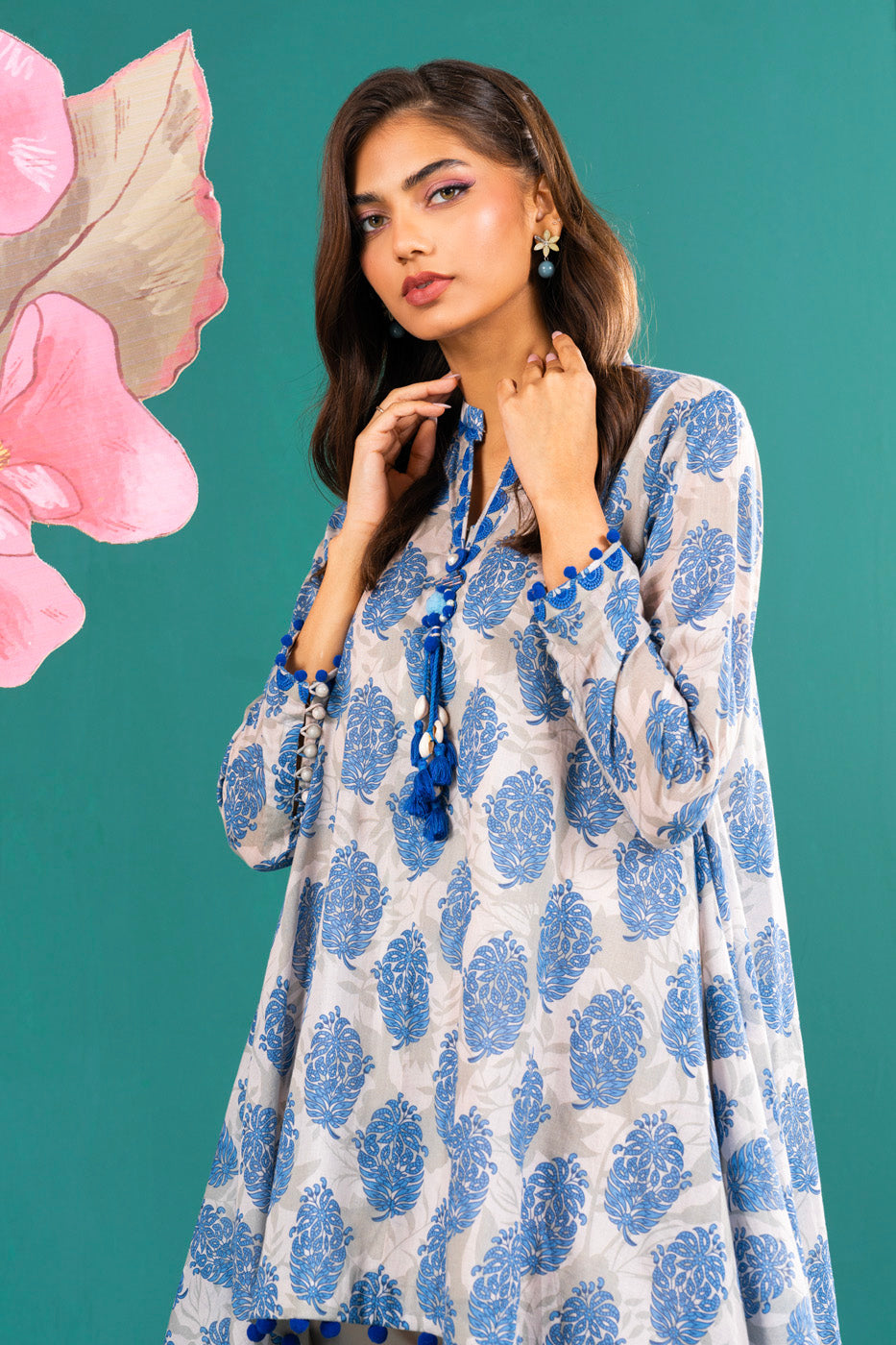 1 Pc Printed Lawn Shirt