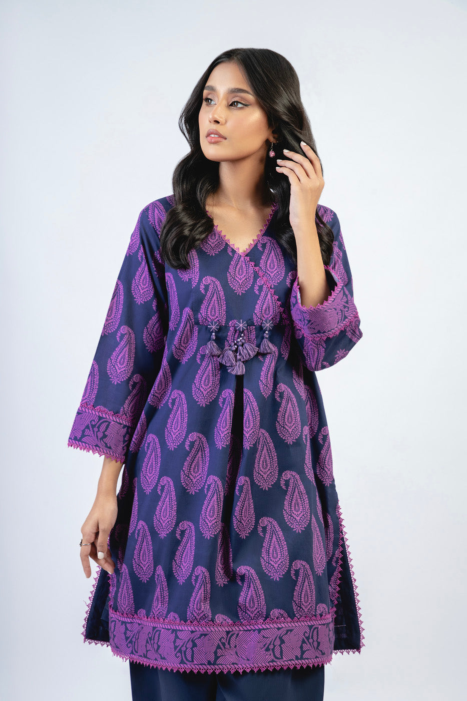 1 Pc Printed Cambric Shirt