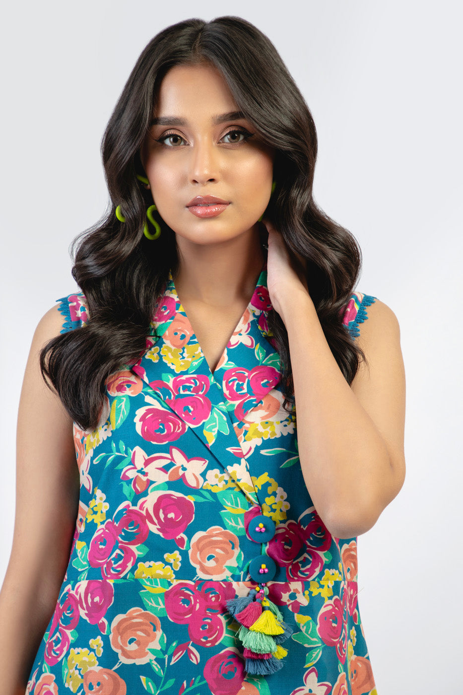 1 Pc Printed Cambric Shirt