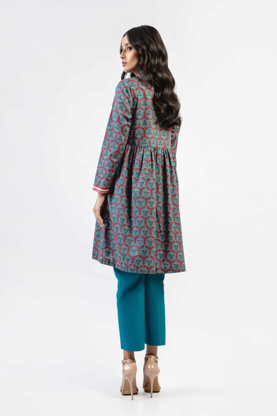 1 Pc Printed Cambric Shirt