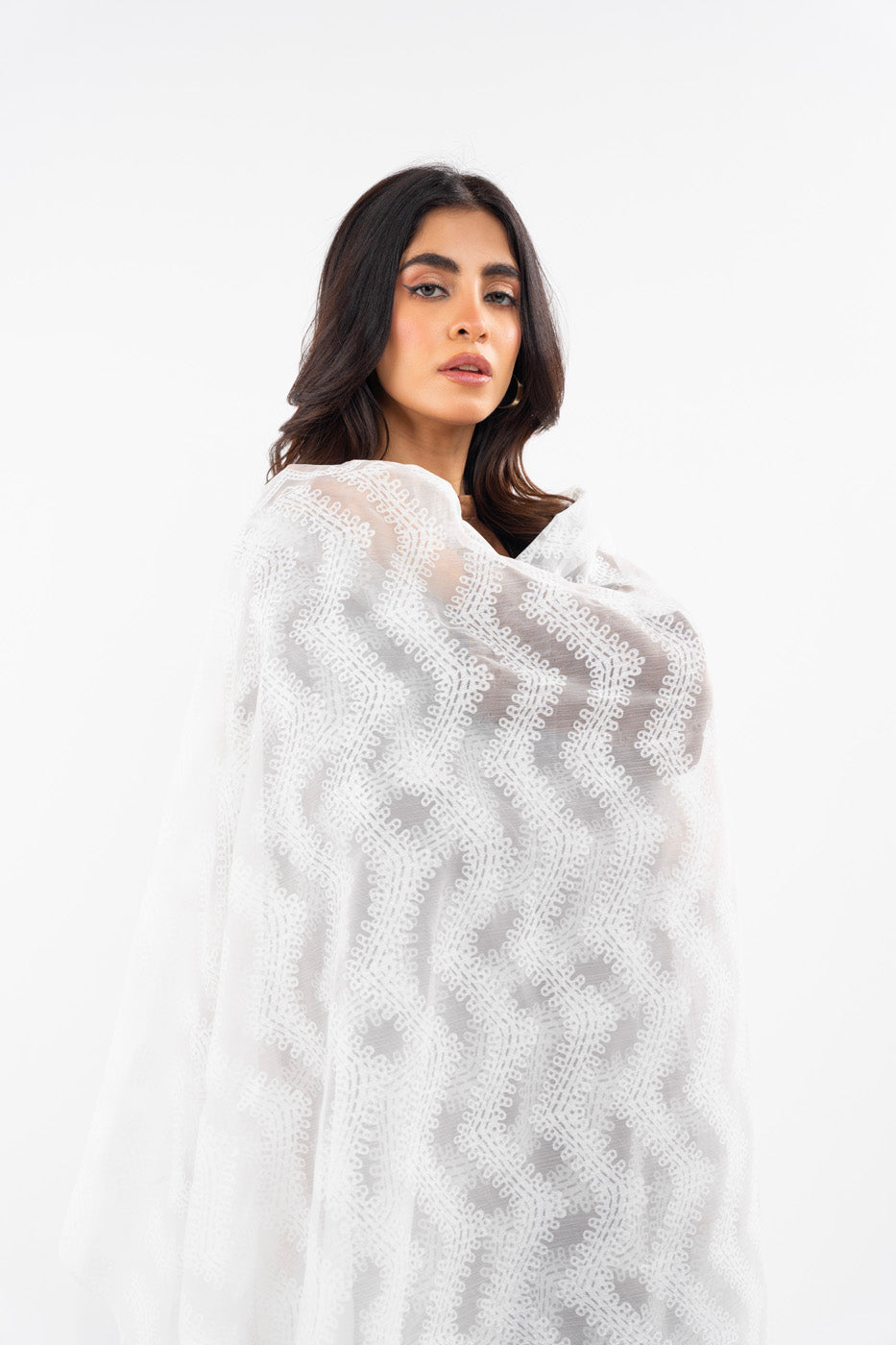 1 Pc Printed Chiffon Dupatta