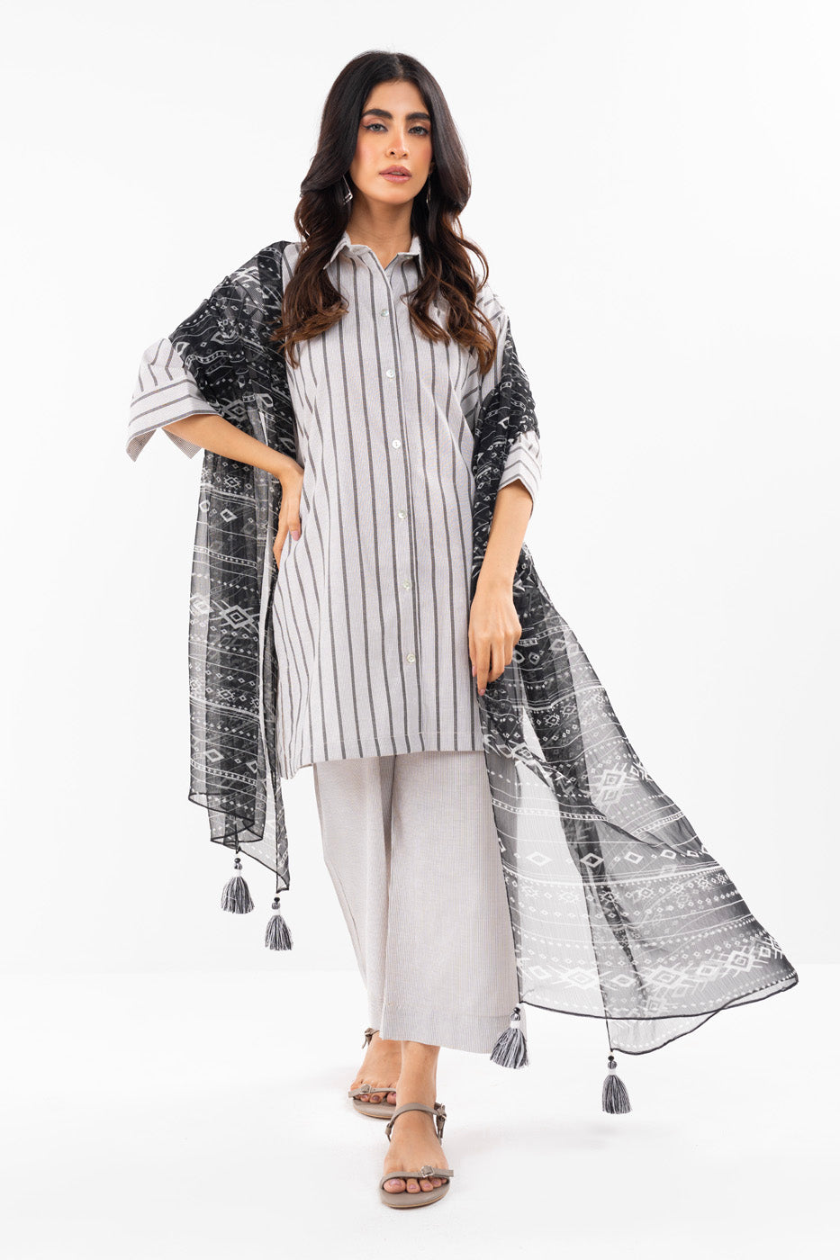 1 Pc Printed Chiffon Dupatta