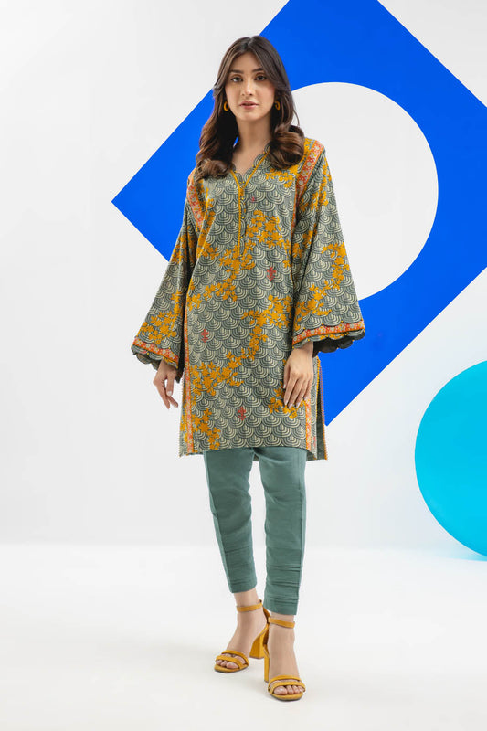 1 Pc Printed Khaddar Shirt