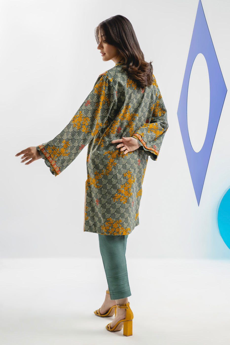 1 Pc Printed Khaddar Shirt