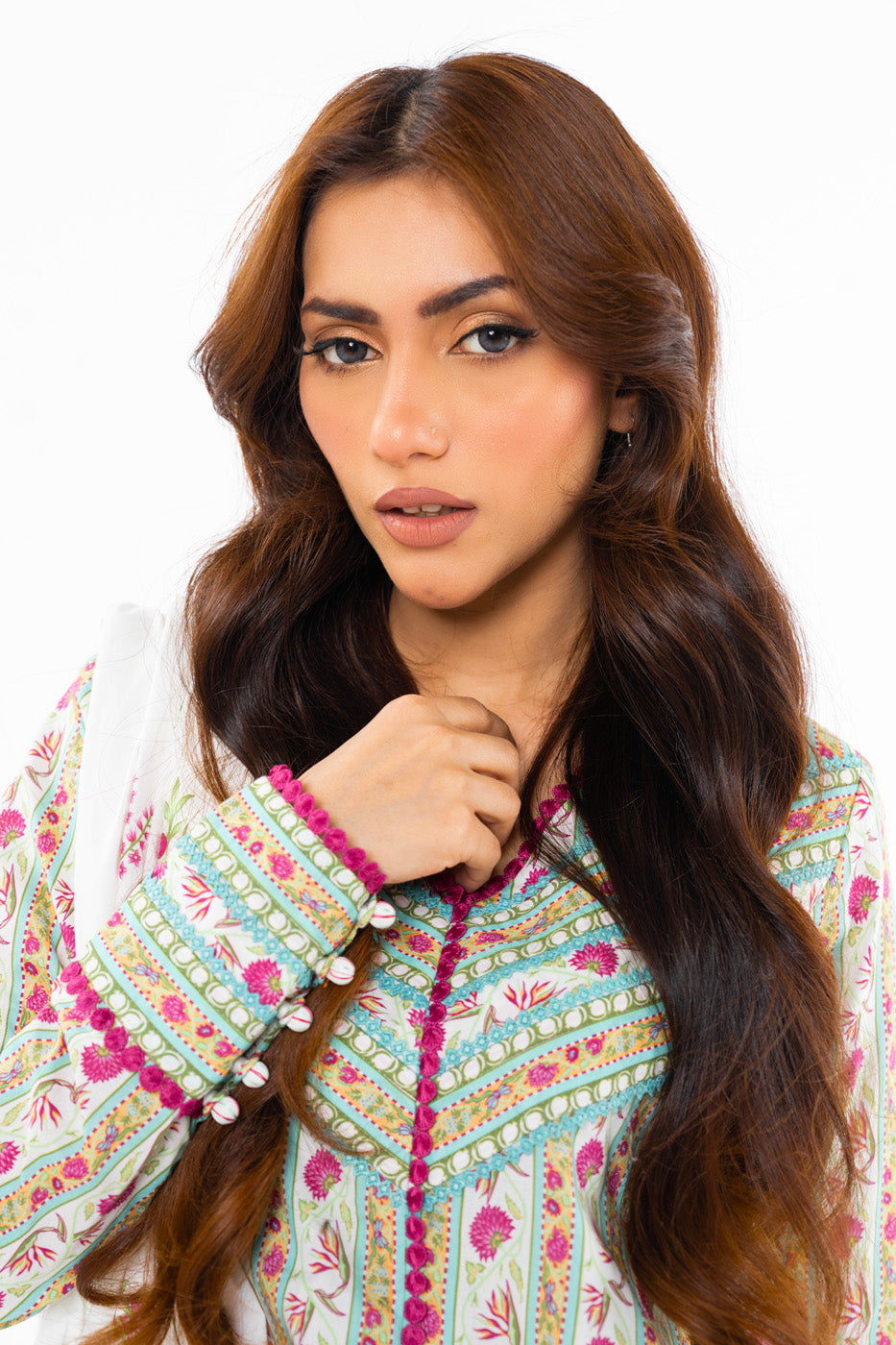 3 Pc Printed Lawn Suit With Lawn Dupatta