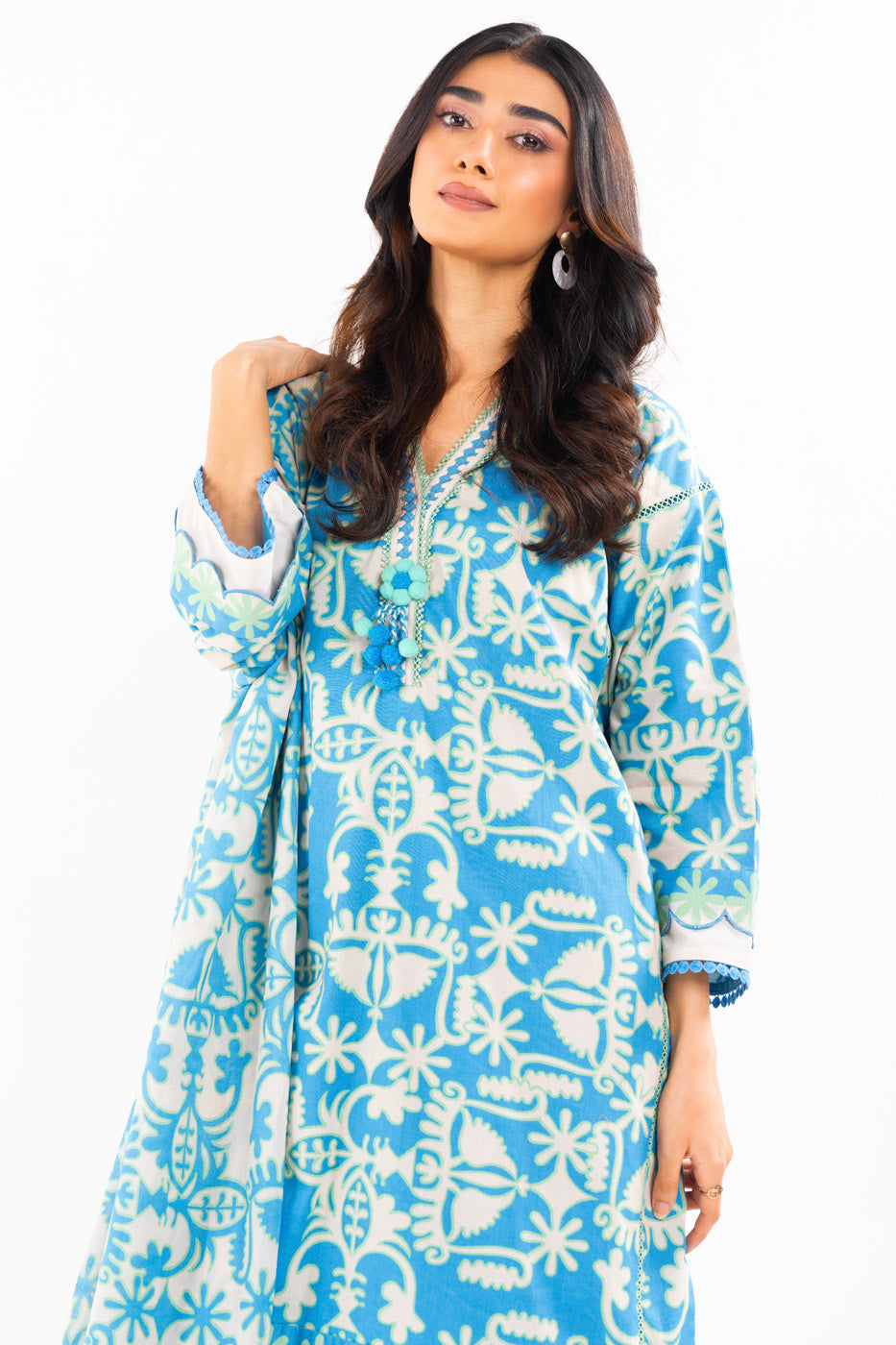 3 Pc Printed Lawn Suit With Lawn Dupatta