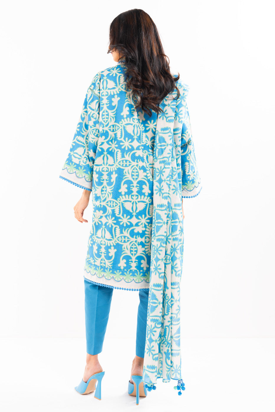 3 Pc Printed Lawn Suit With Lawn Dupatta