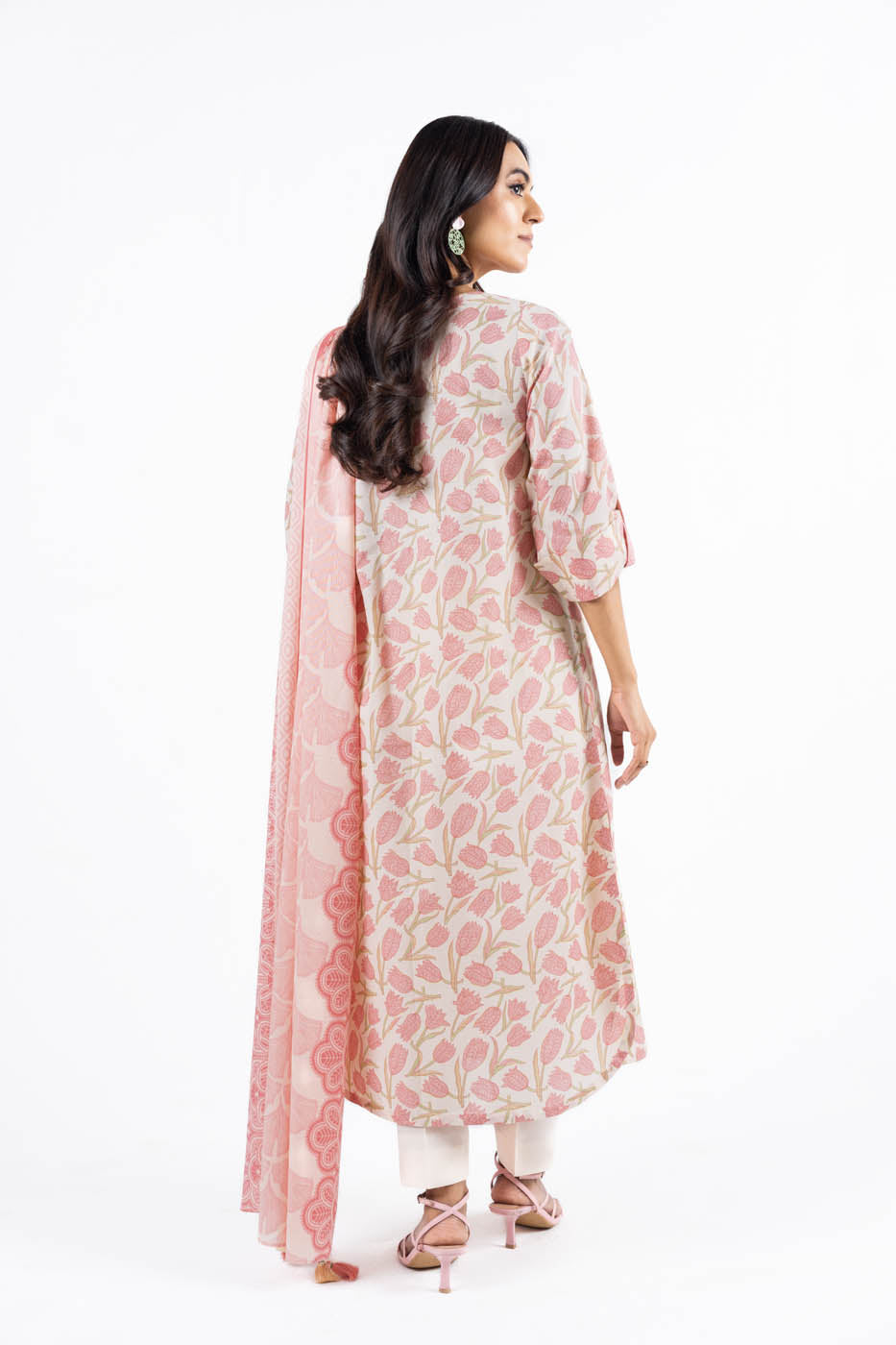 3 Pc Printed Lawn Suit With Lawn Dupatta