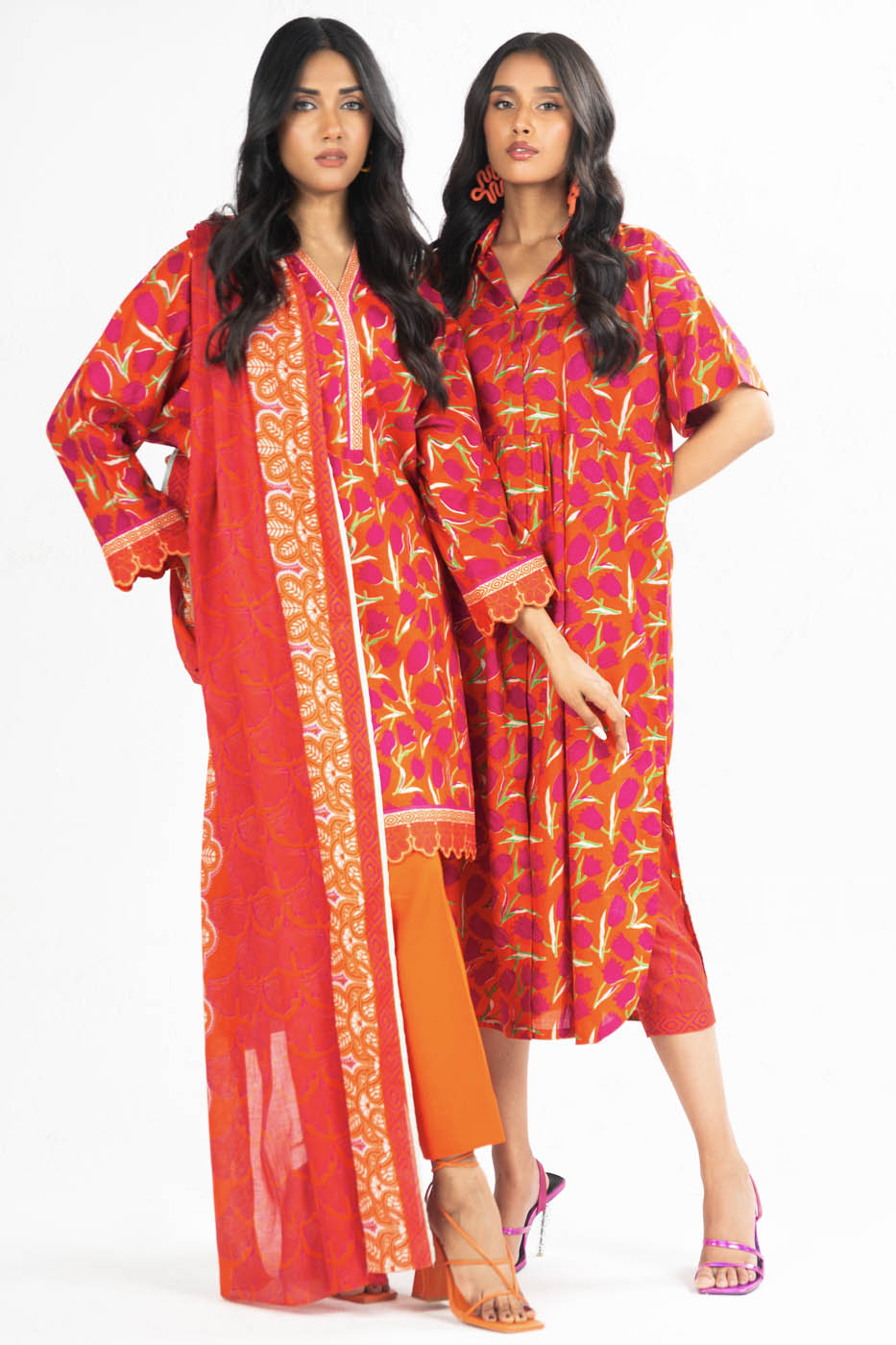 3 Pc Printed Lawn Suit With Lawn Dupatta
