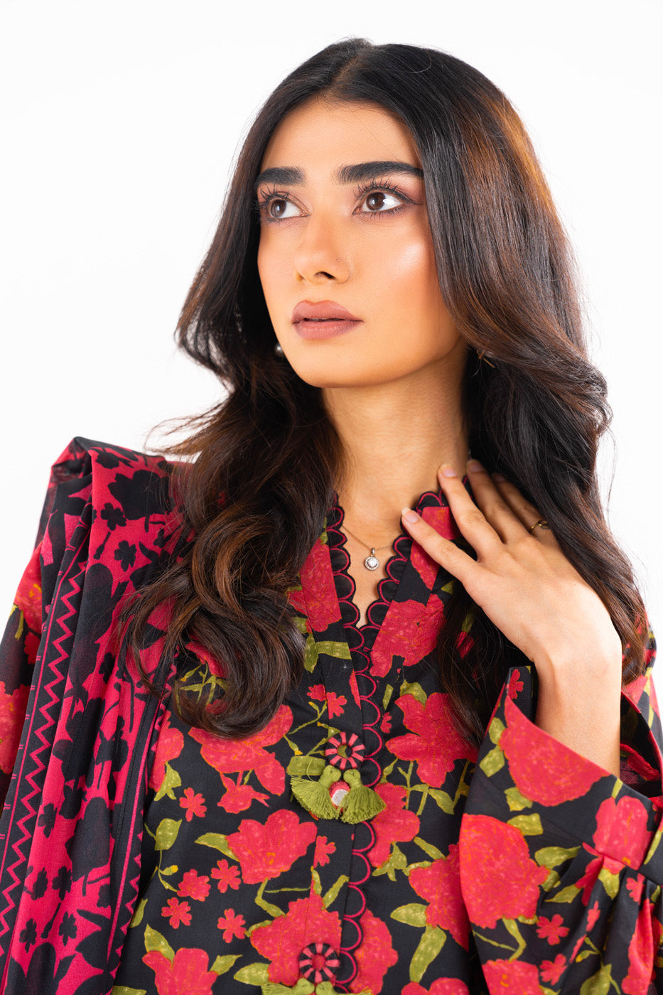 3 Pc Printed Lawn Suit With Lawn Dupatta