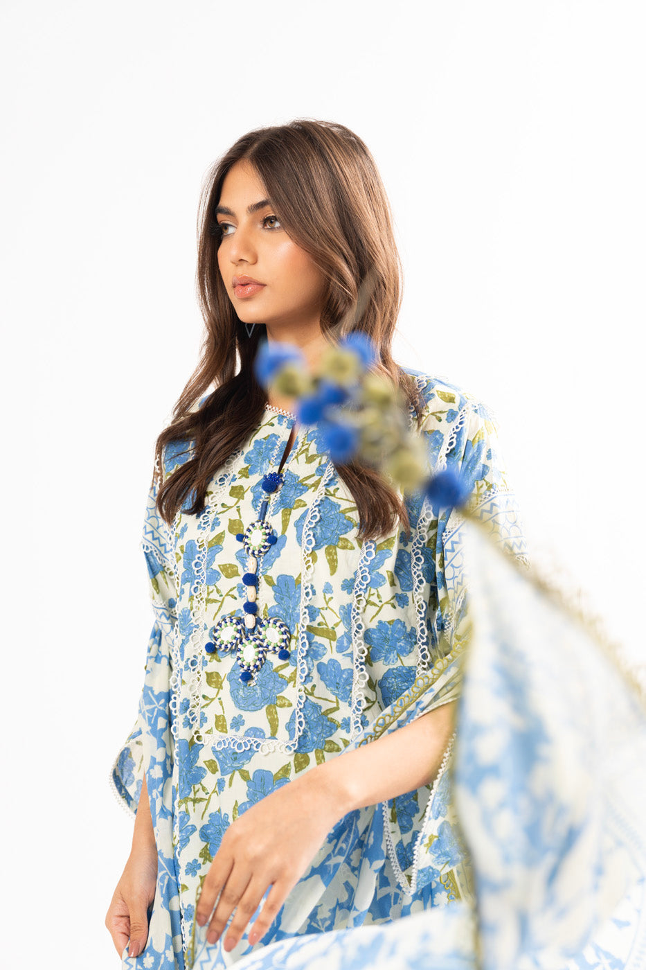 3 Pc Printed Lawn Suit With Lawn Dupatta